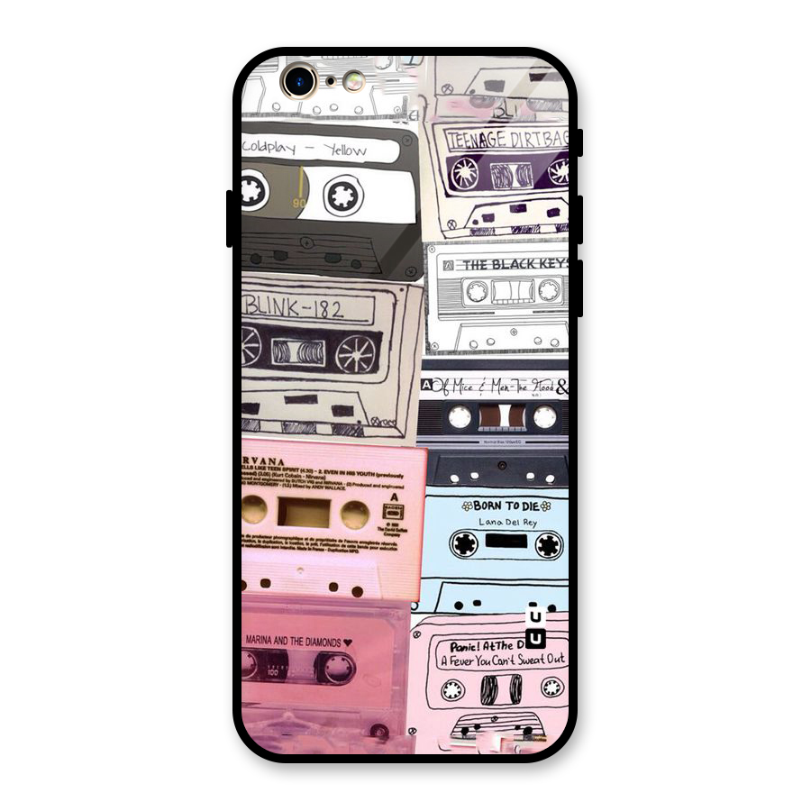 Casette Rolling Glass Back Case for iPhone 6 6S