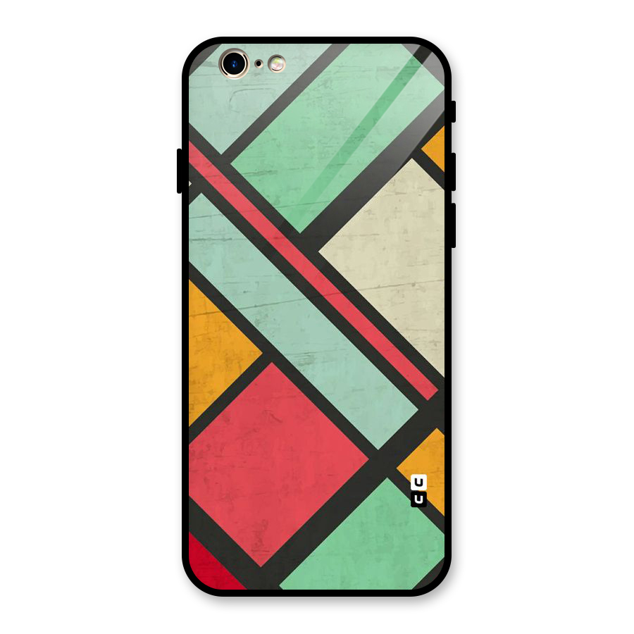 Check Colors Glass Back Case for iPhone 6 6S