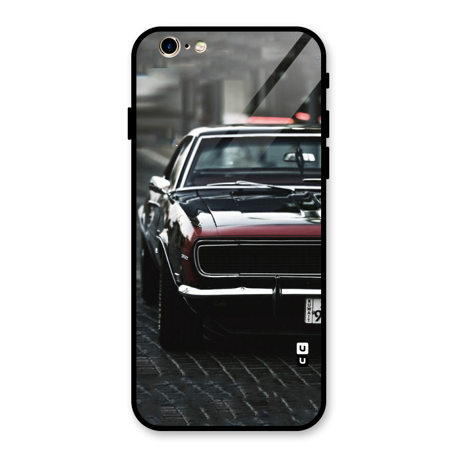 Class Vintage Car Glass Back Case for iPhone 6 6S
