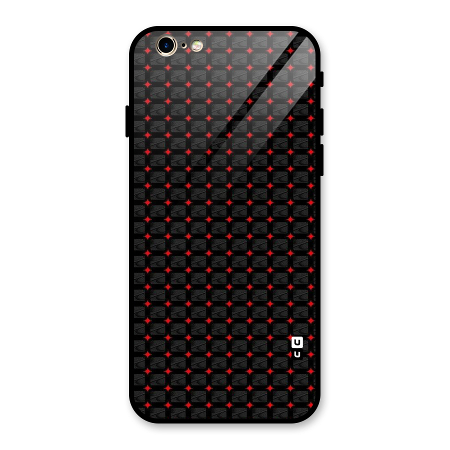 Class With Polka Glass Back Case for iPhone 6 6S