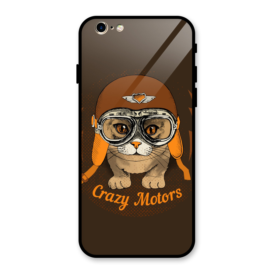 Crazy cat Glass Back Case for iPhone 6 6S