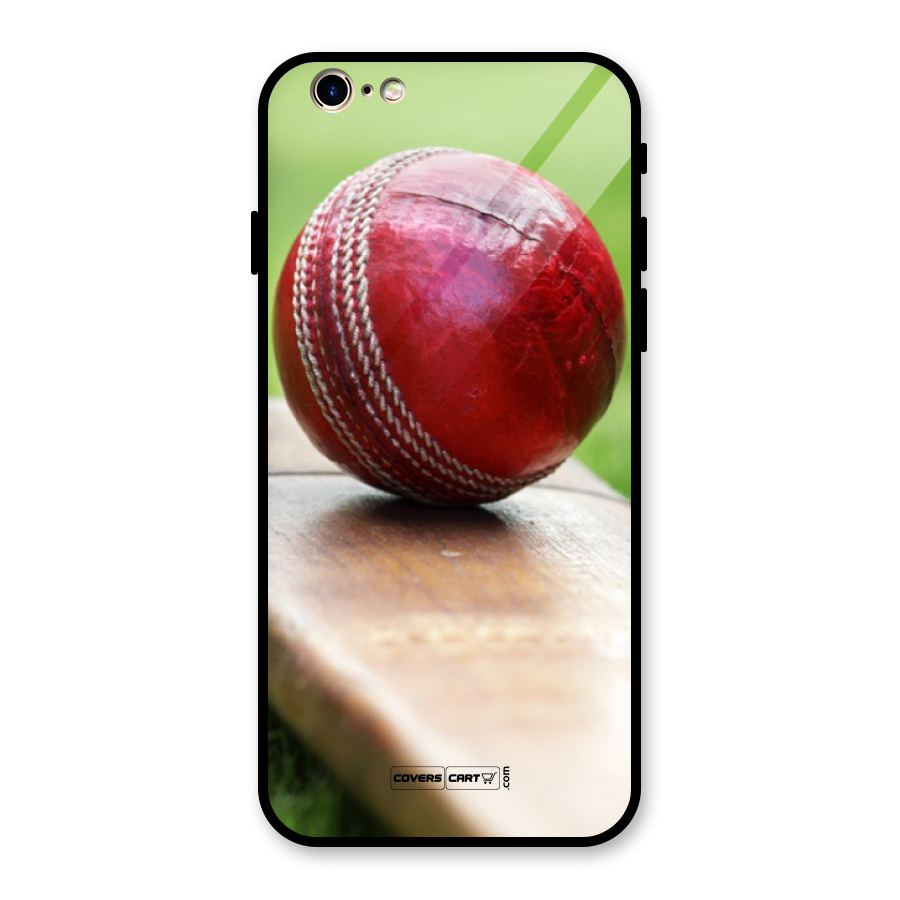 Cricket Bat Ball Glass Back Case for iPhone 6 6S