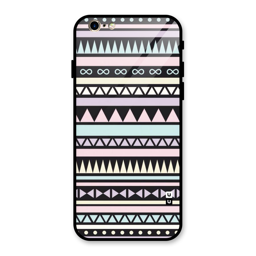 Cute Chev Pattern Glass Back Case for iPhone 6 6S