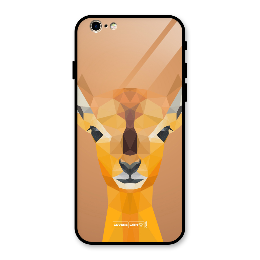 Cute Deer Glass Back Case for iPhone 6 6S