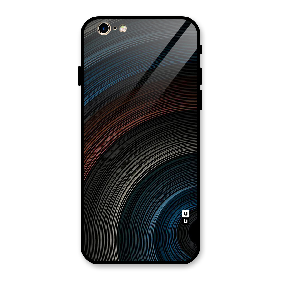 Dark Shade Swirls Glass Back Case for iPhone 6 6S