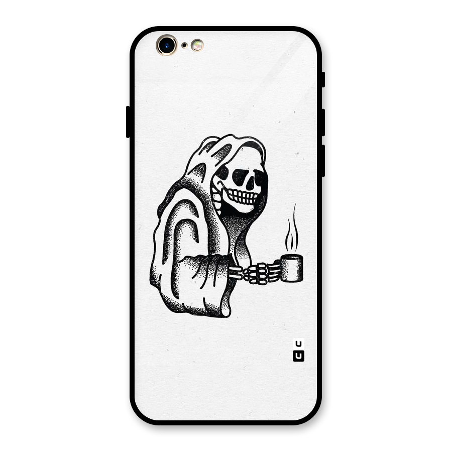 Dead But Coffee Glass Back Case for iPhone 6 6S