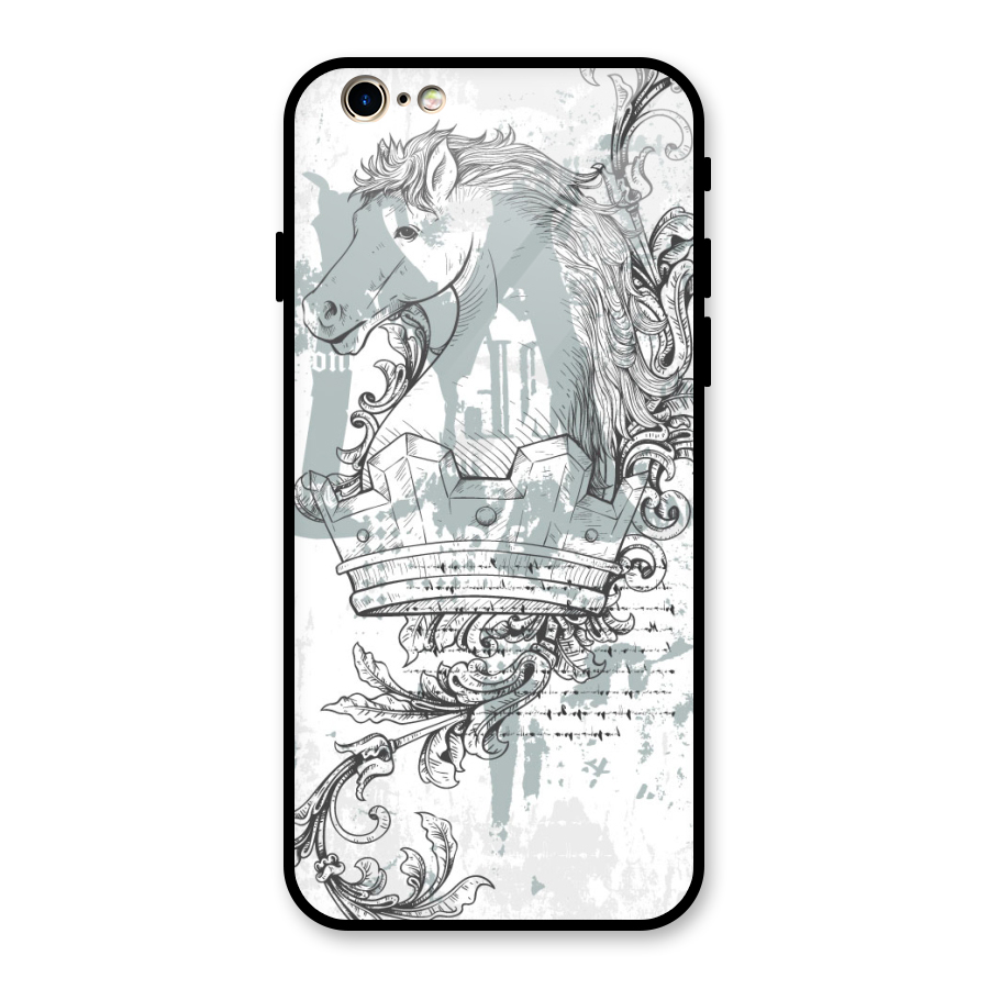 Designous-Vintage Glass Back Case for iPhone 6 6S