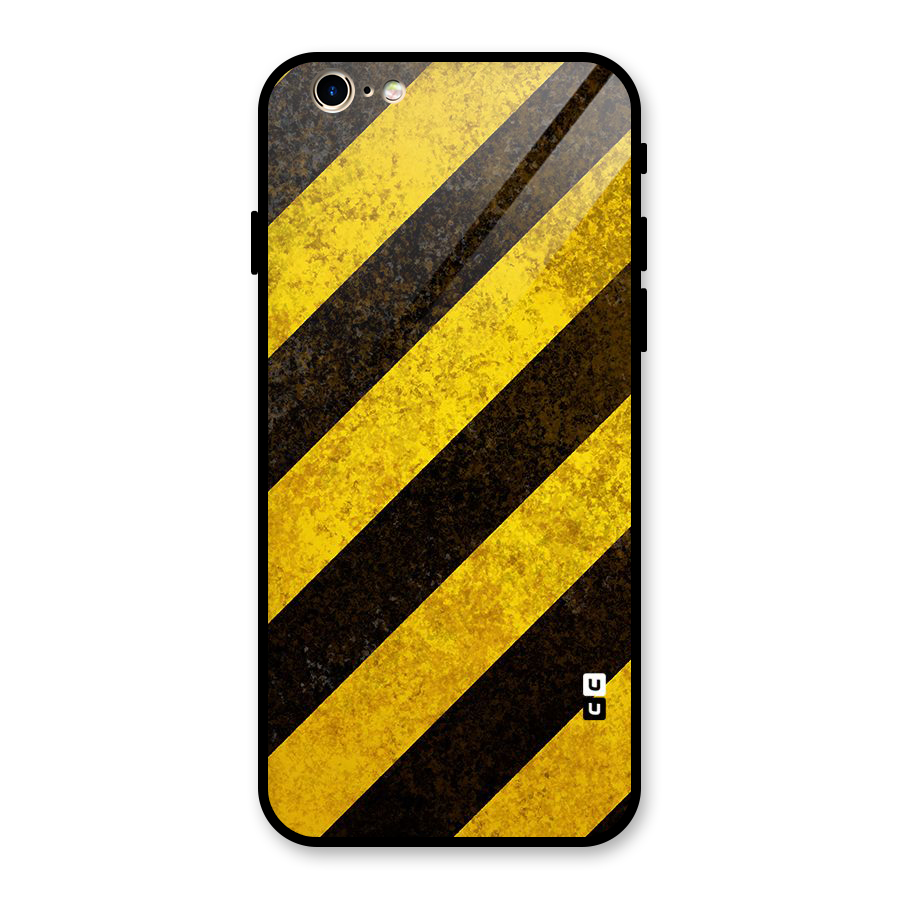 Diagonal Road Pattern Glass Back Case for iPhone 6 6S