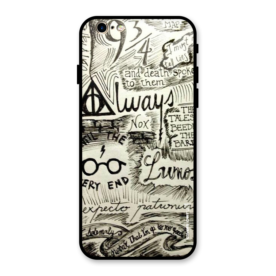 Doodle Art Glass Back Case for iPhone 6 6S