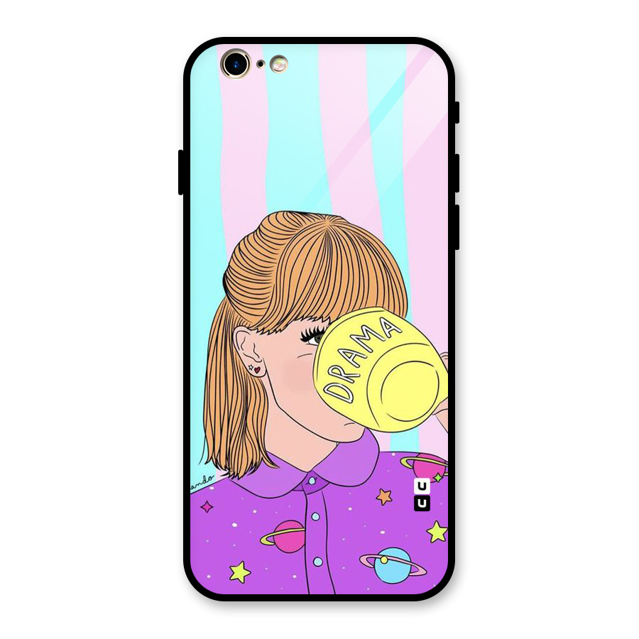 Drama Cup Glass Back Case for iPhone 6 6S