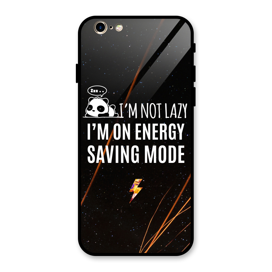 Energy Saving Mode Glass Back Case for iPhone 6 6S