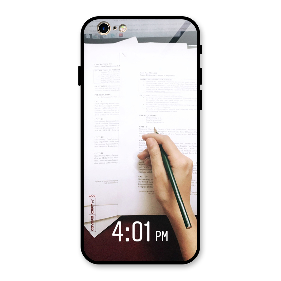 Exam Time Blues Glass Back Case for iPhone 6 6S