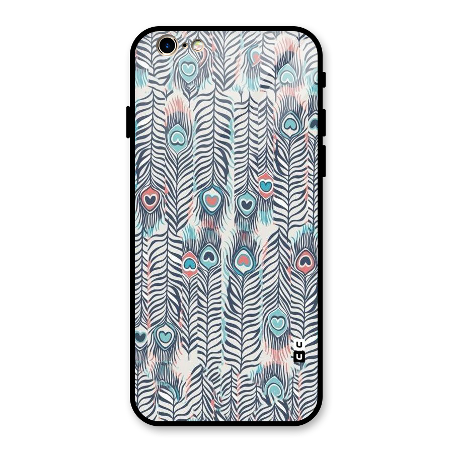 Feather Art Glass Back Case for iPhone 6 6S