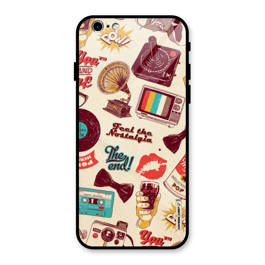 Feel The Nostalgia Glass Back Case for iPhone 6 6S