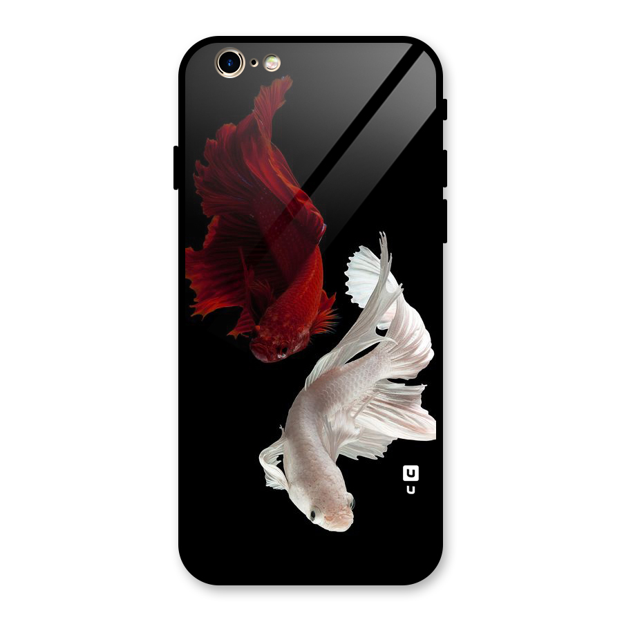 Fish Design Glass Back Case for iPhone 6 6S