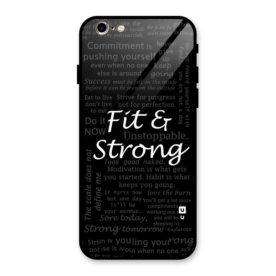 Fit And Strong Glass Back Case for iPhone 6 6S