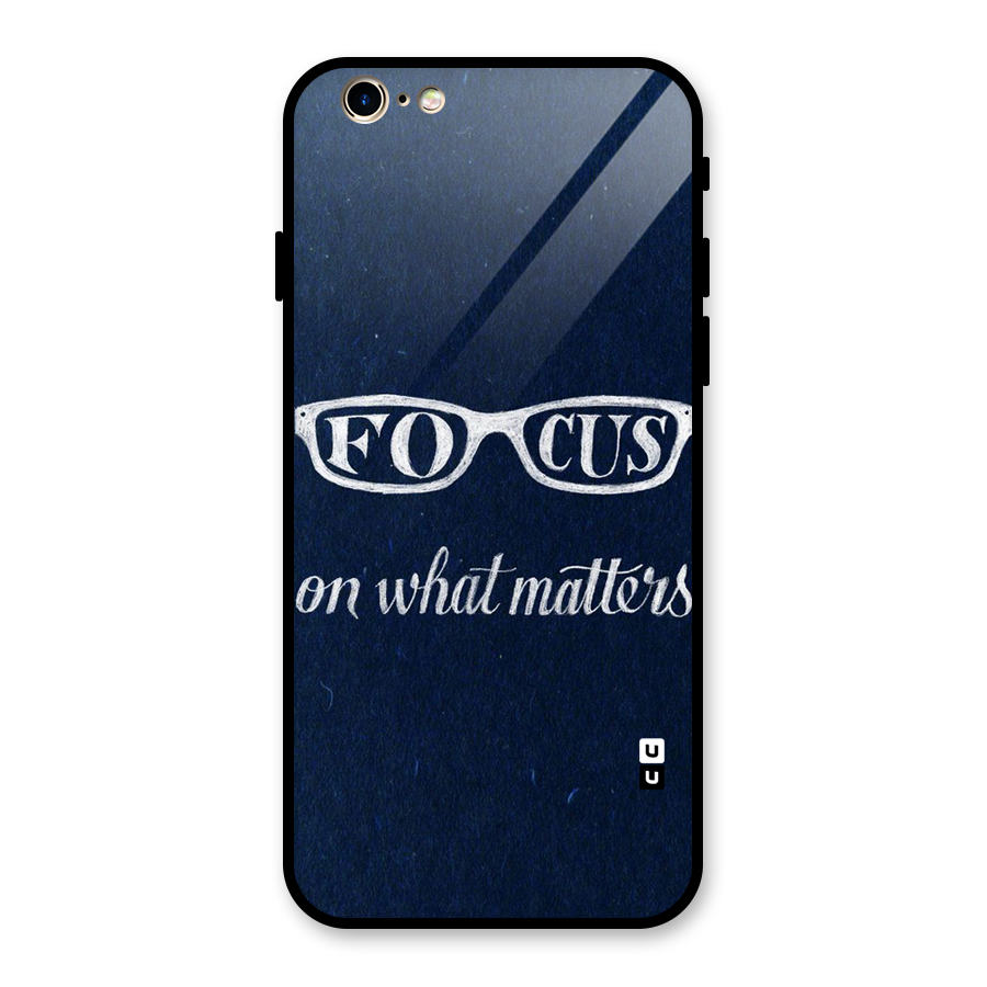 Focus Matters Glass Back Case for iPhone 6 6S