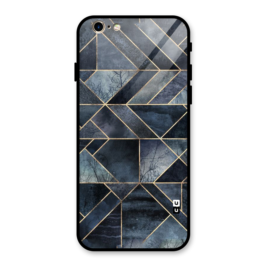 Forest Abstract Lines Glass Back Case for iPhone 6 6S