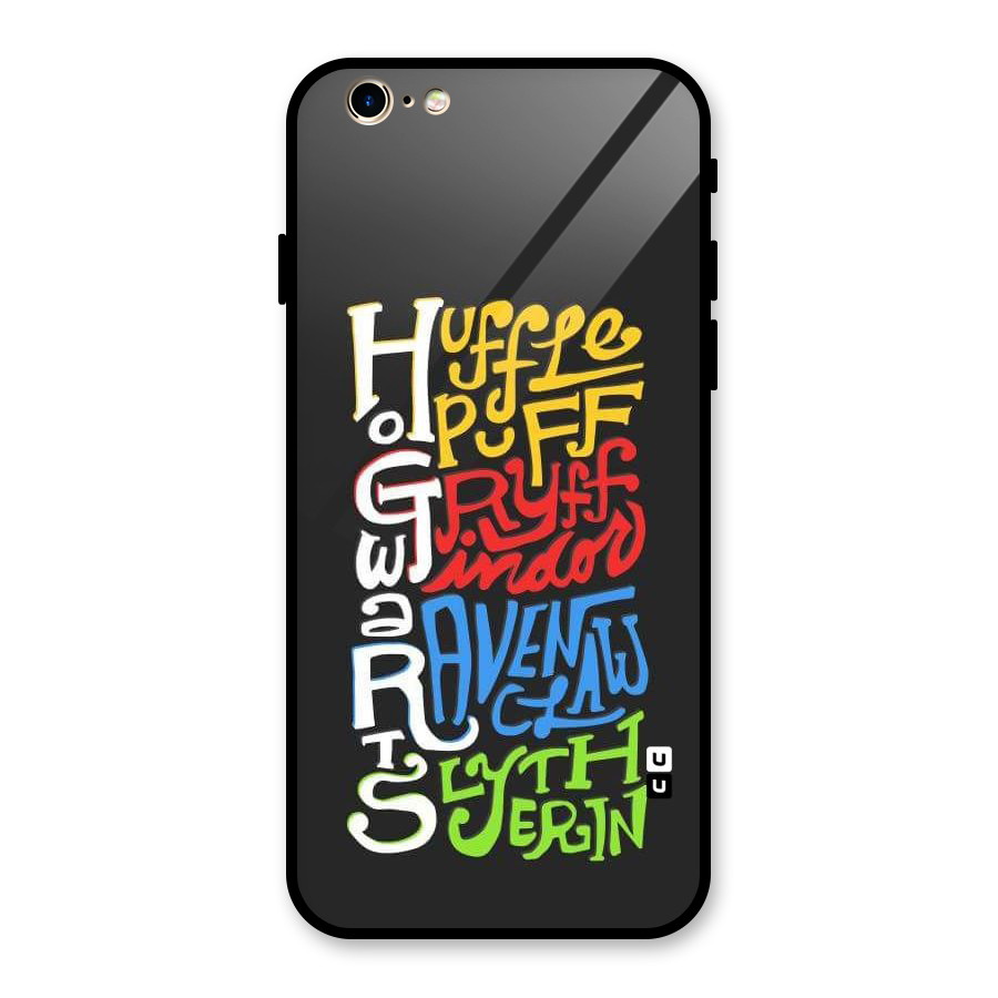 Four Colored Homes Glass Back Case for iPhone 6 6S