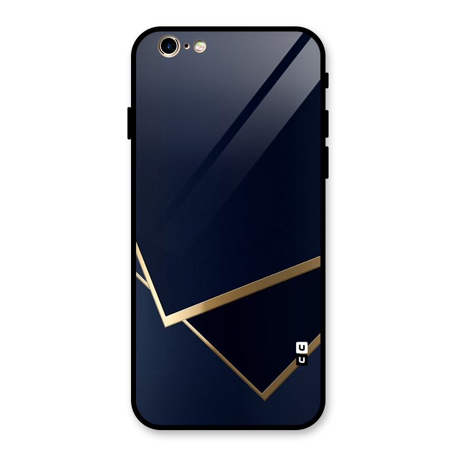 Gold Corners Glass Back Case for iPhone 6 6S