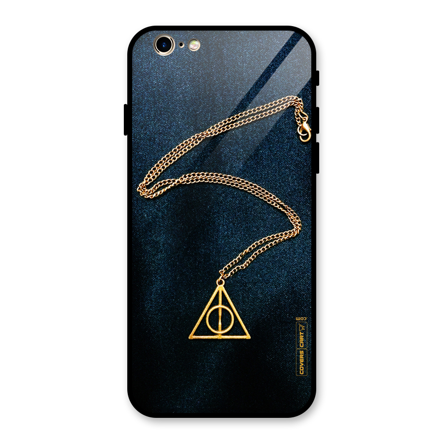 Golden Chain Glass Back Case for iPhone 6 6S