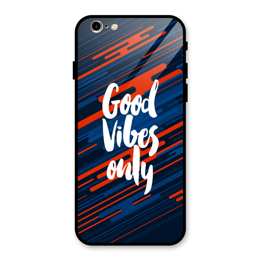 Good Vibes Only Glass Back Case for iPhone 6 6S