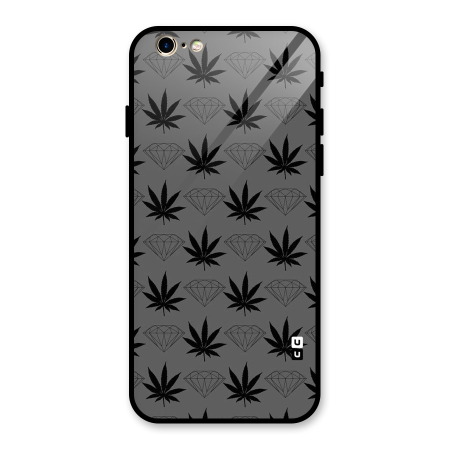 Grass Diamond Glass Back Case for iPhone 6 6S