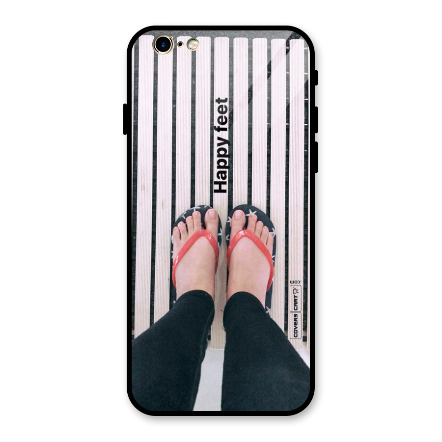 Happy Feet Glass Back Case for iPhone 6 6S