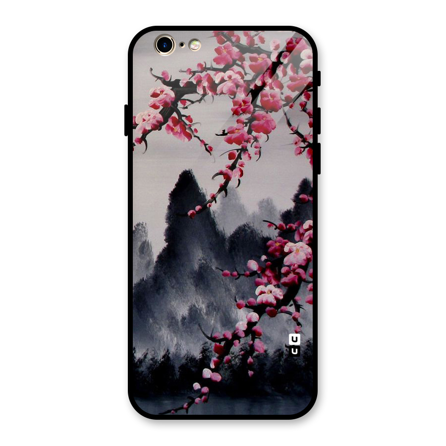 Hills And Blossoms Glass Back Case for iPhone 6 6S