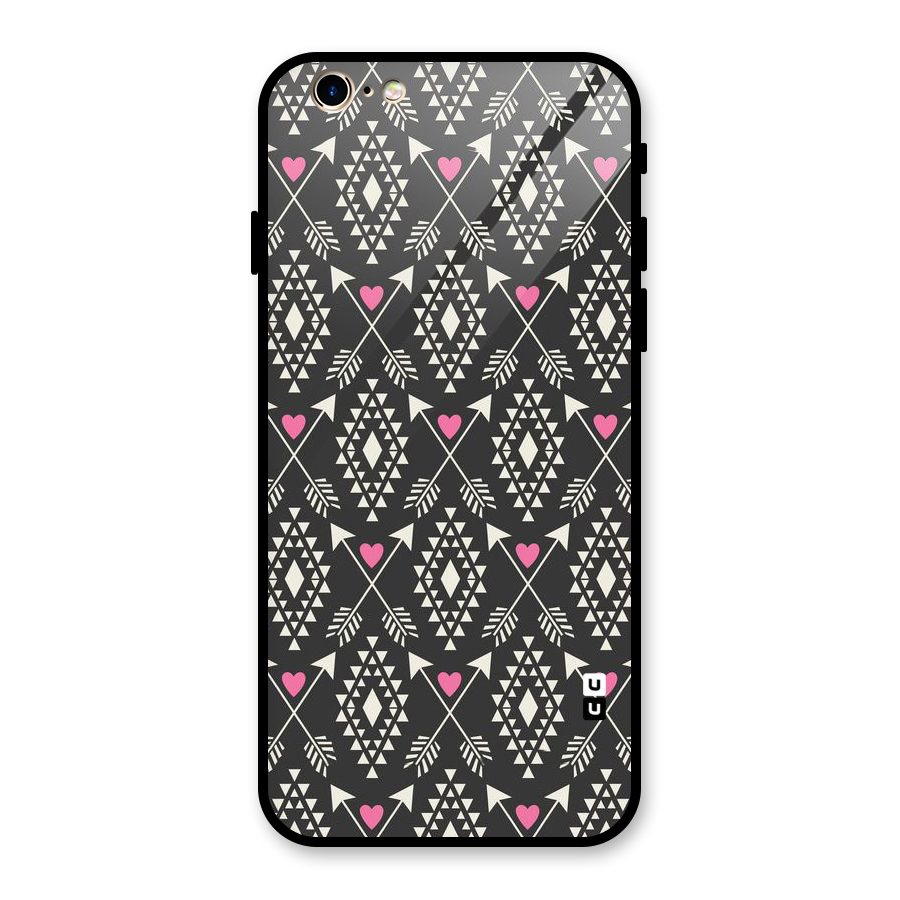 Hit Arrow Love Glass Back Case for iPhone 6 6S