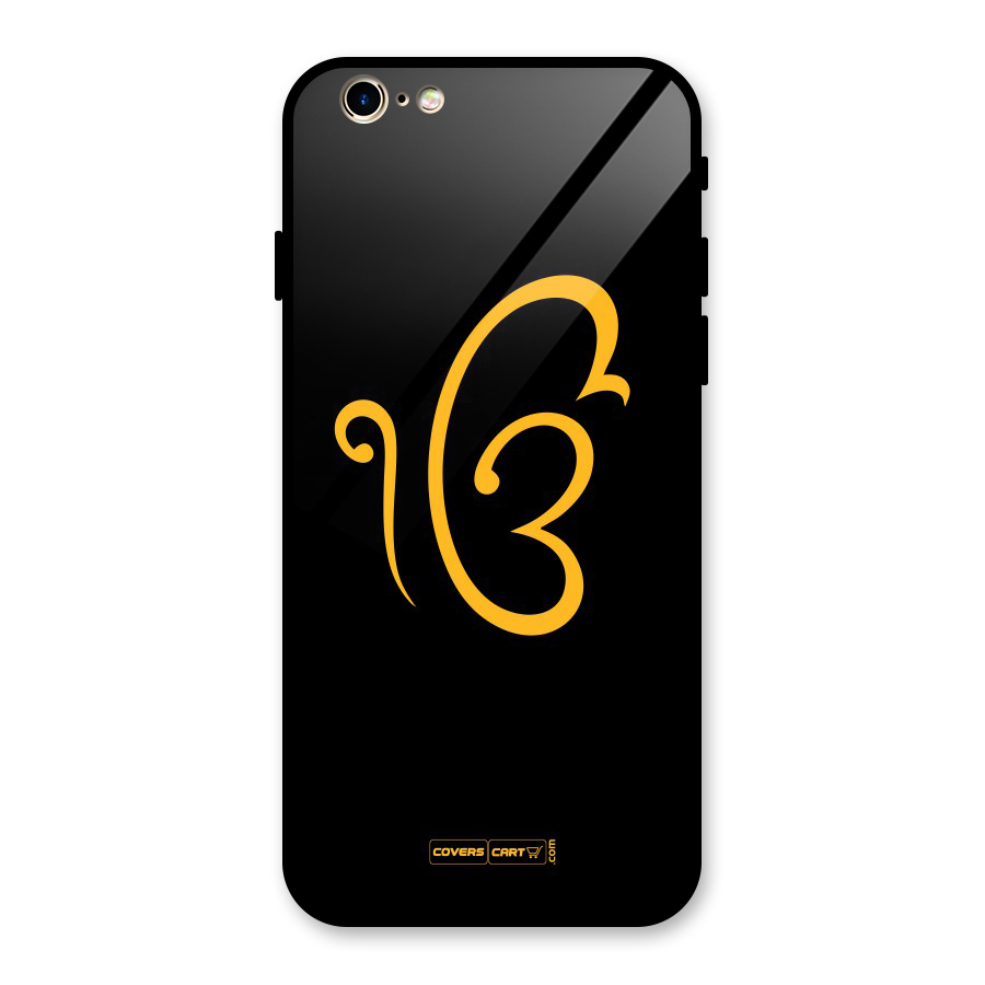 Ik Onkar Glass Back Case for iPhone 6 6S