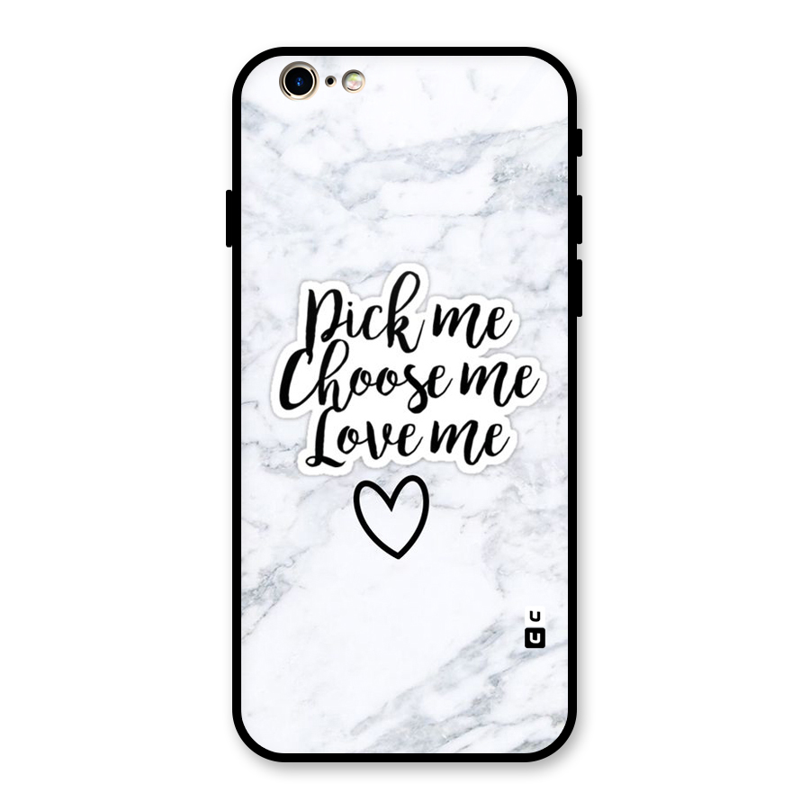 Just Me Glass Back Case for iPhone 6 6S