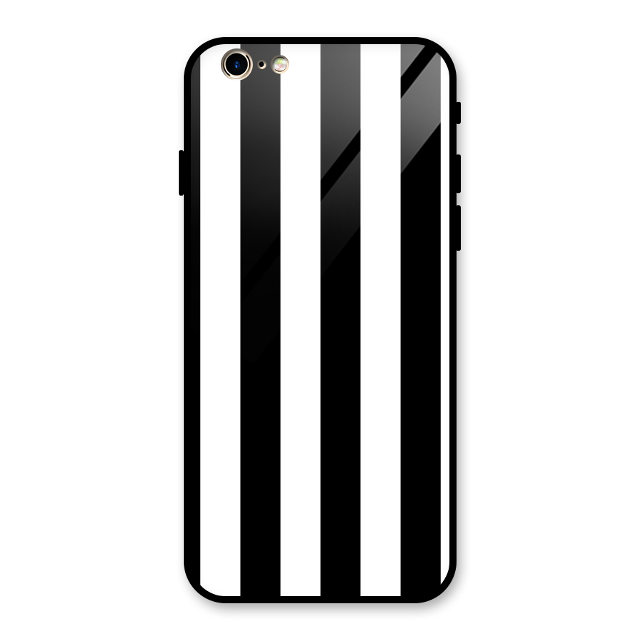 Lavish Black Stripes Glass Back Case for iPhone 6 6S