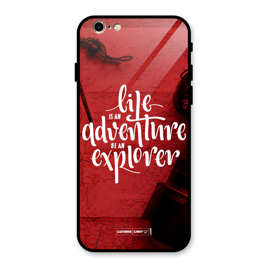 Life Adventure Explorer Glass Back Case for iPhone 6 6S