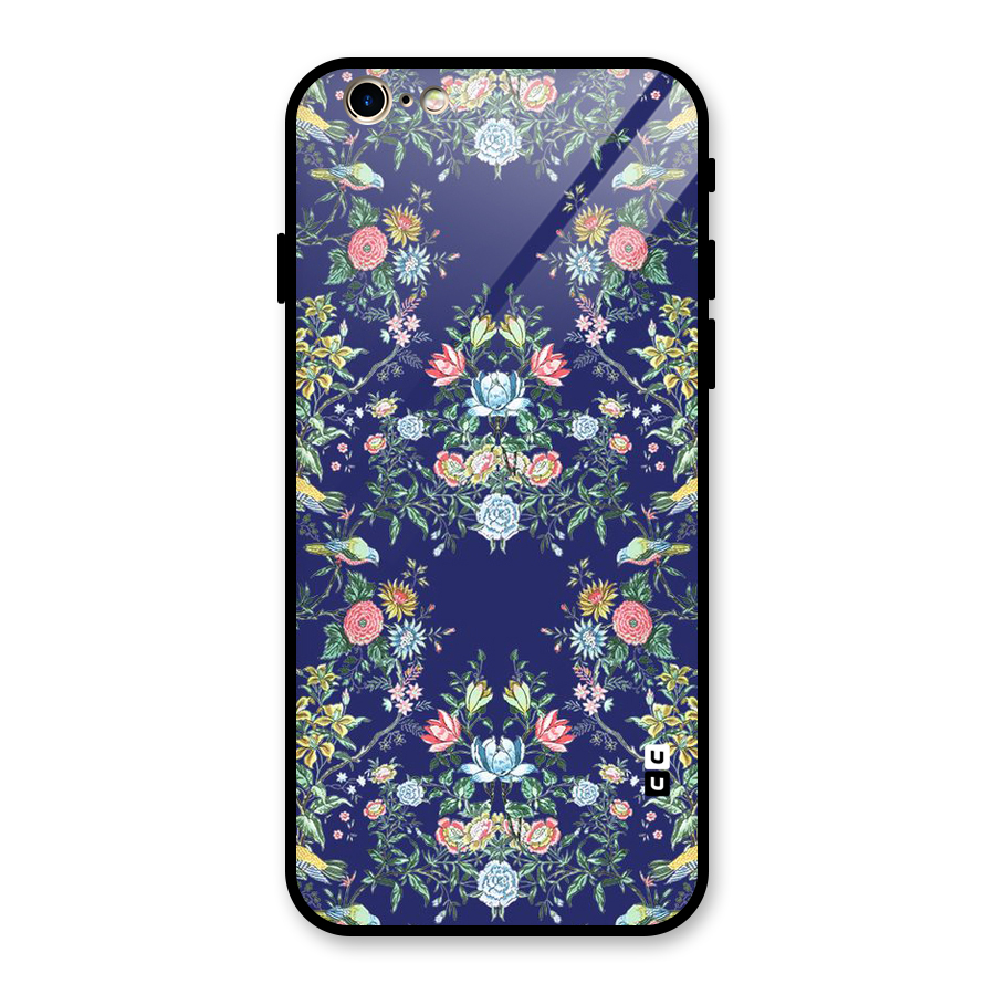 Little Flowers Pattern Glass Back Case for iPhone 6 6S
