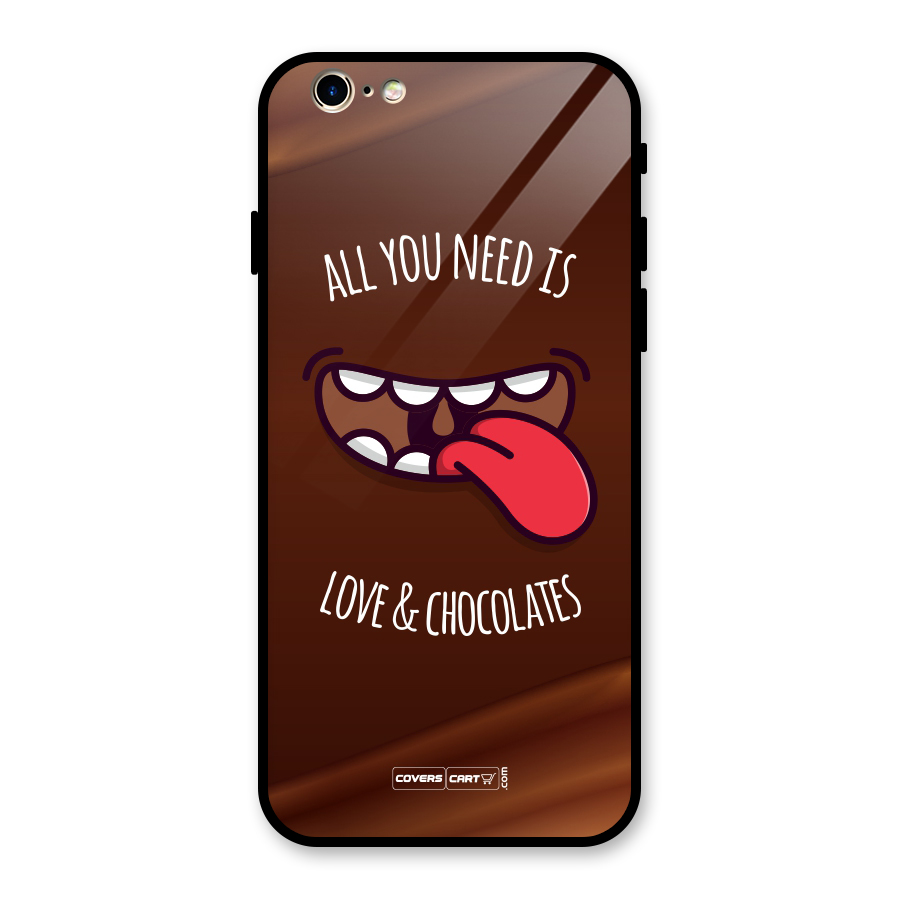 Love and Chocolates Glass Back Case for iPhone 6 6S