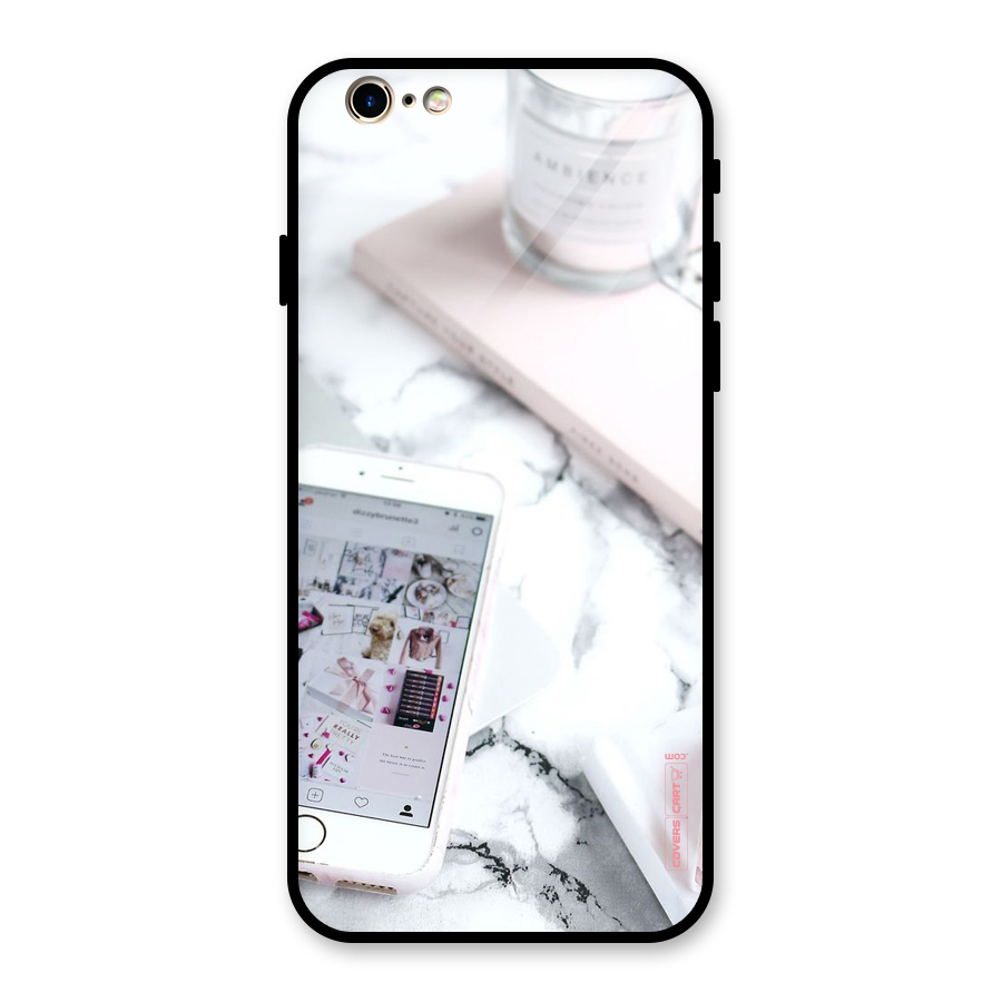 Make Up And Phone Glass Back Case for iPhone 6 6S