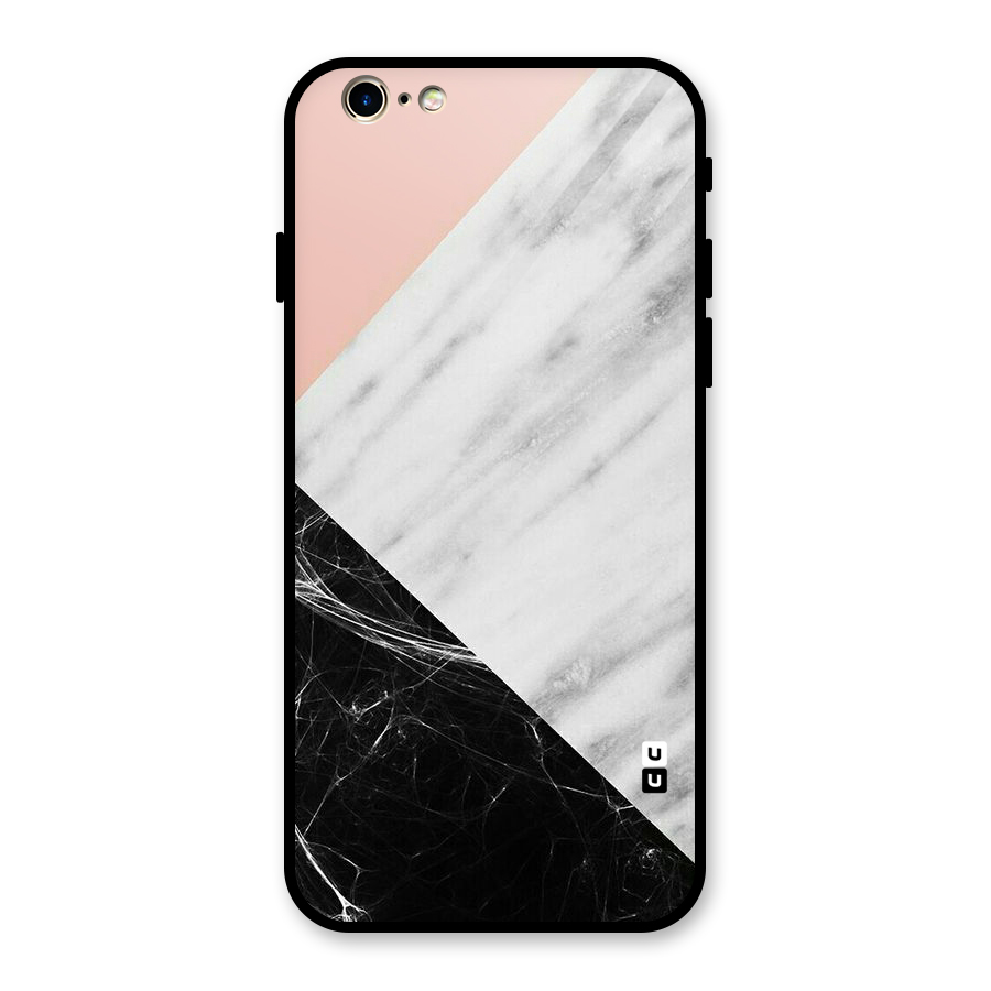 Marble Cuts Glass Back Case for iPhone 6 6S
