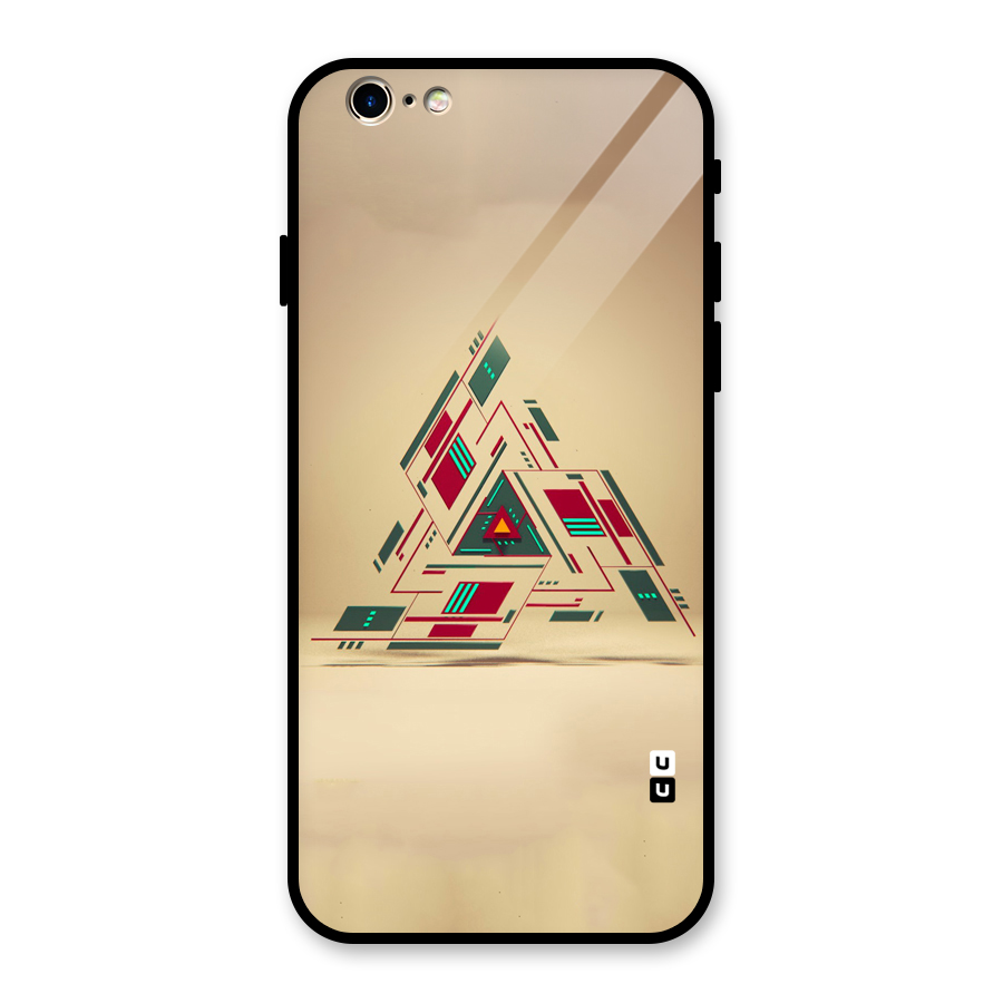 Maze Triangle Glass Back Case for iPhone 6 6S