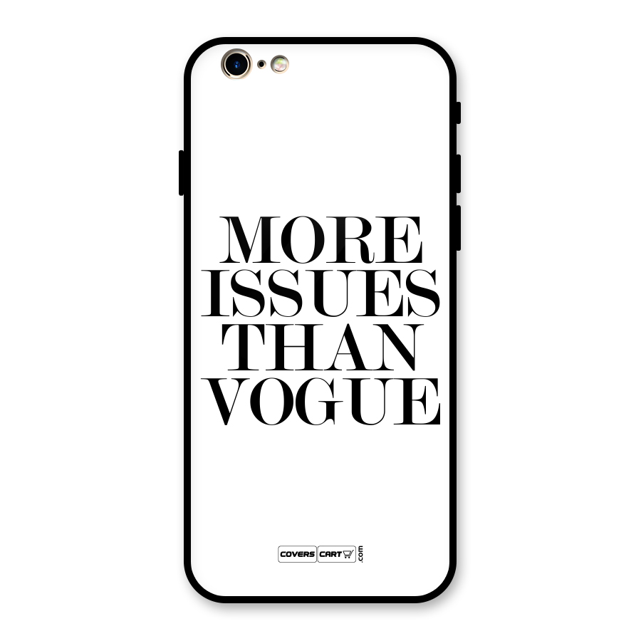 More Issues than Vogue (White) Glass Back Case for iPhone 6 6S