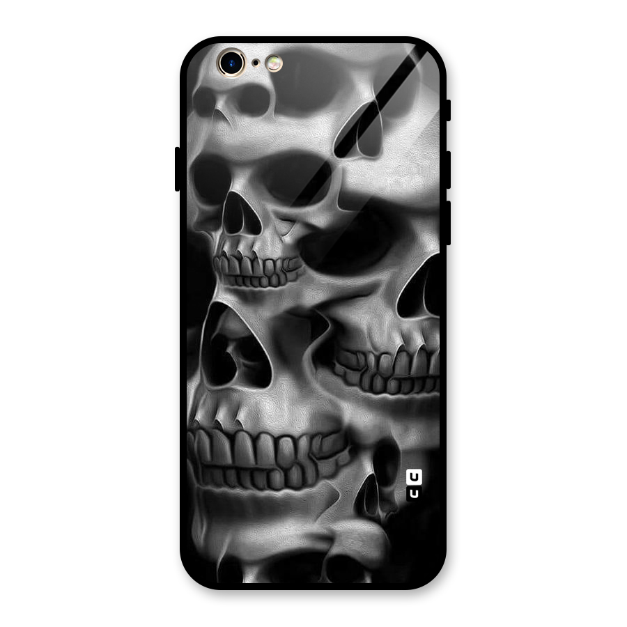 Multiple Skulls Glass Back Case for iPhone 6 6S