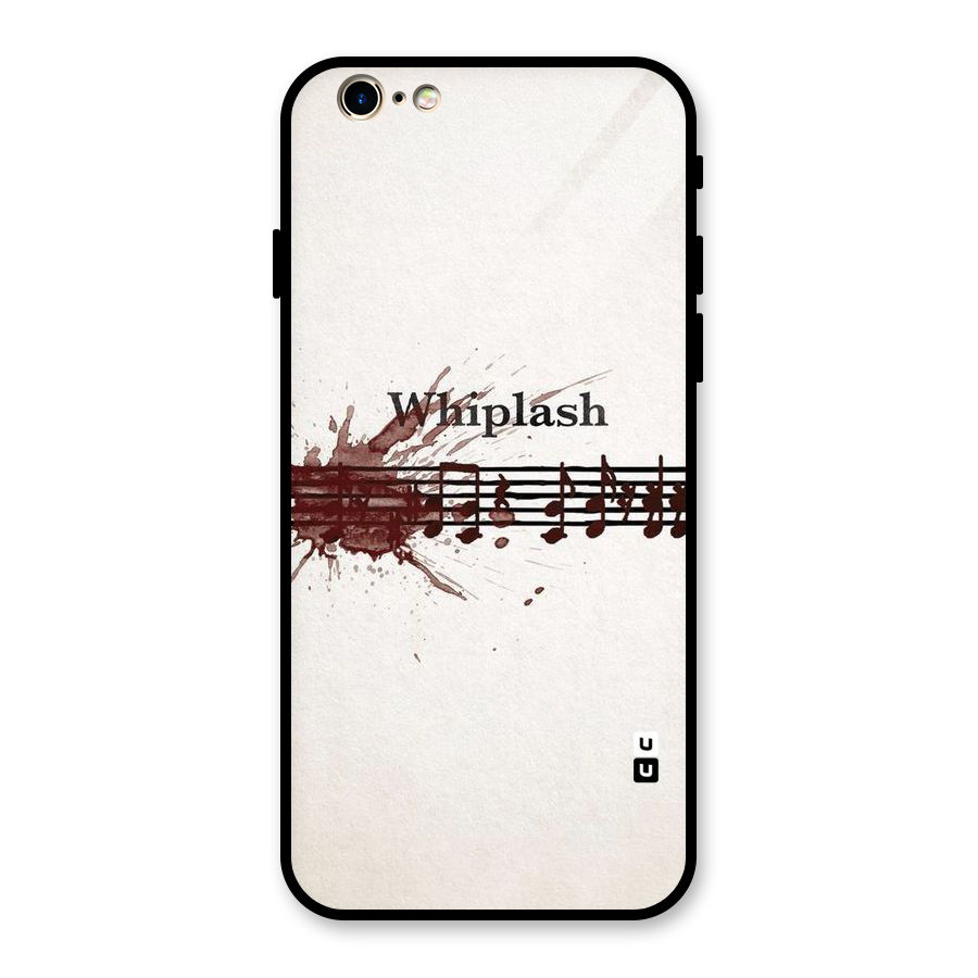 Music Notes Splash Glass Back Case for iPhone 6 6S