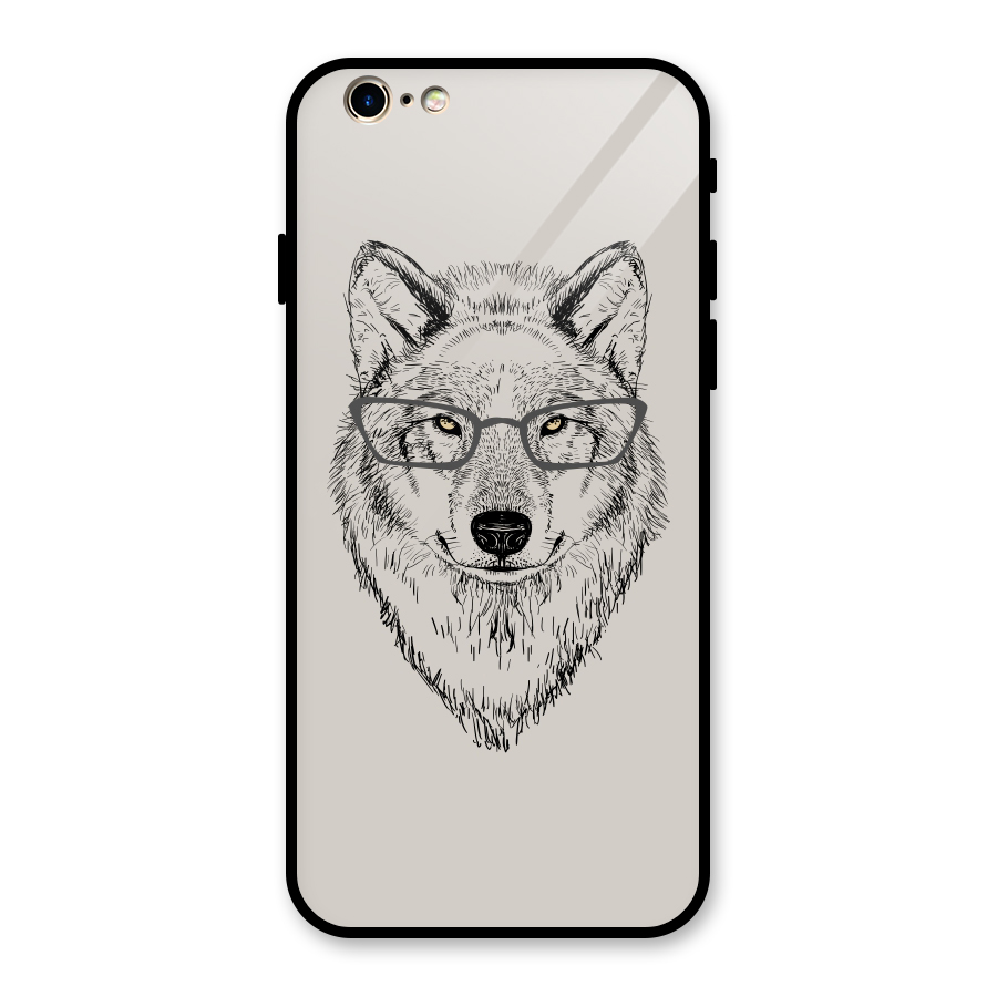 Nerdy Wolf Glass Back Case for iPhone 6 6S