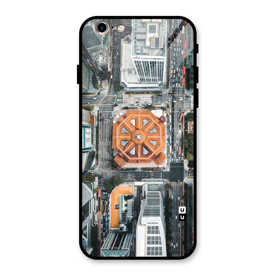 Orange Dome Glass Back Case for iPhone 6 6S