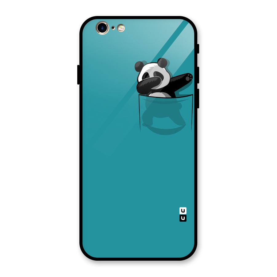Panda Dabbing Away Glass Back Case for iPhone 6 6S