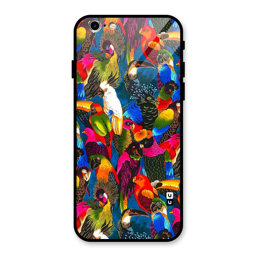 Parrot Art Glass Back Case for iPhone 6 6S