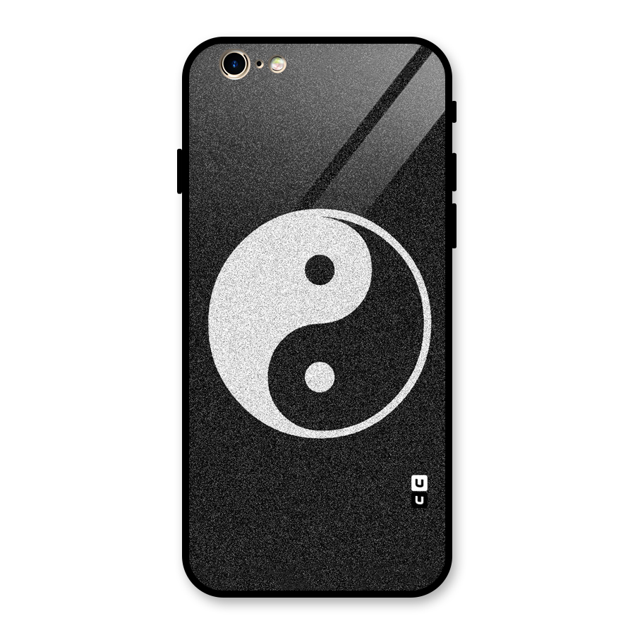 Peace Disorted Glass Back Case for iPhone 6 6S