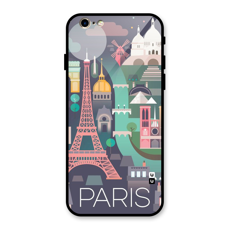 Pink Cute Tower Glass Back Case for iPhone 6 6S