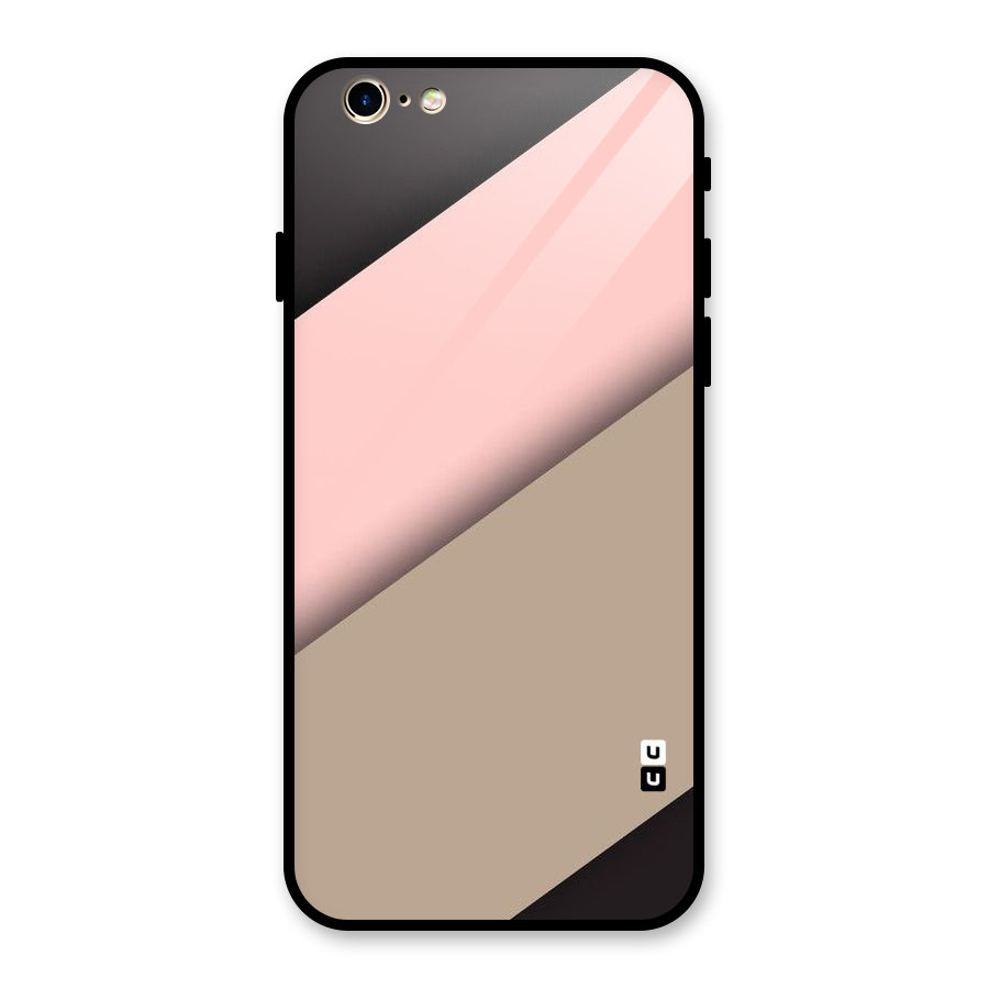 Pink Diagonal Glass Back Case for iPhone 6 6S
