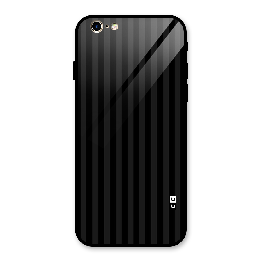 Pleasing Dark Stripes Glass Back Case for iPhone 6 6S